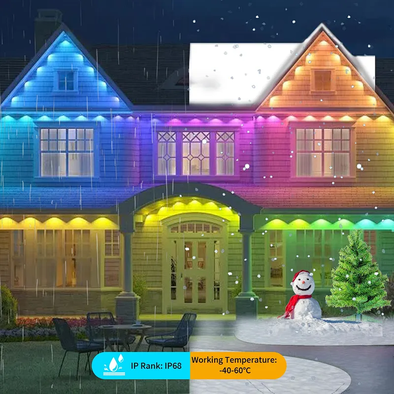 RGBW DC24V Holiday Eaves Decorative Lights Smart LED Pixel Lights